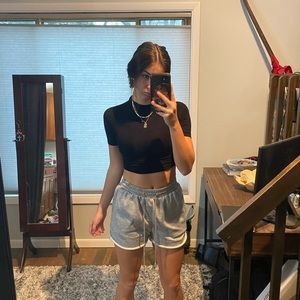 Light gray baggie shorts